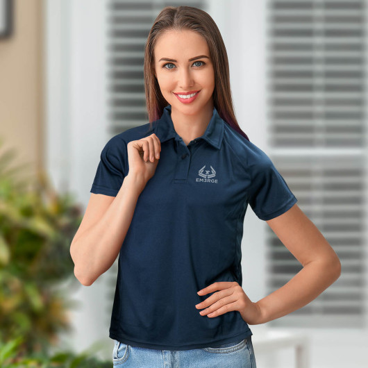 Madrid Womens Performance Polo Feature